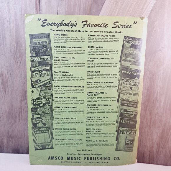 Book Everybody's Favorite Piano Duets Series No 7 Maxwell Eckstein Amsco Music - Picture 2 of 16